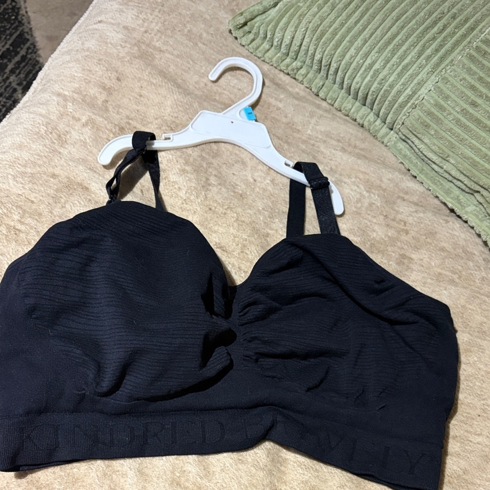 Kindred Bravely Black Wireless Nursing Bralette